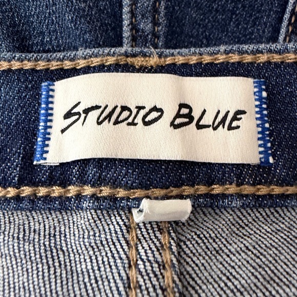 Studio Blue Seamed Utility Ankle Jeans Women 26 Dark Canyon NWT - Picture 5 of 7